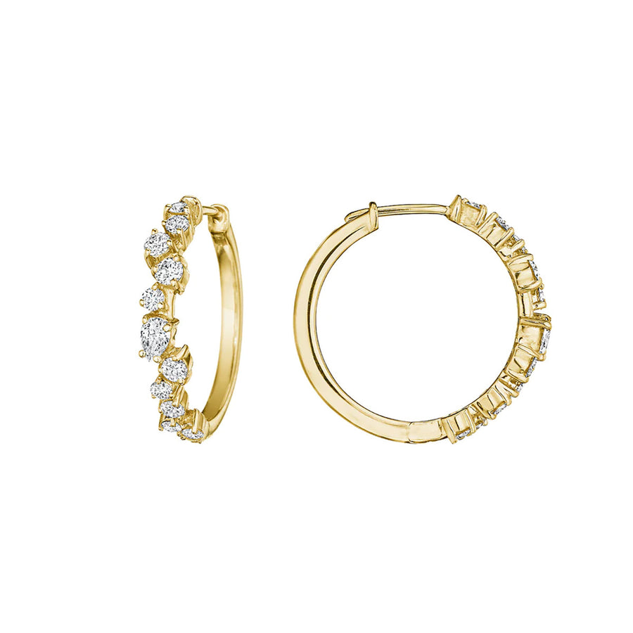 Petite Stardust Hoop Earrings