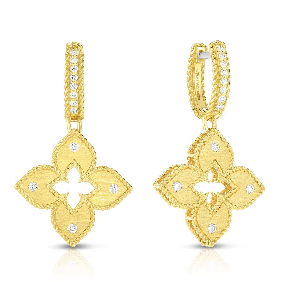 Petite Venetian Princess Diamond Drop Earrings