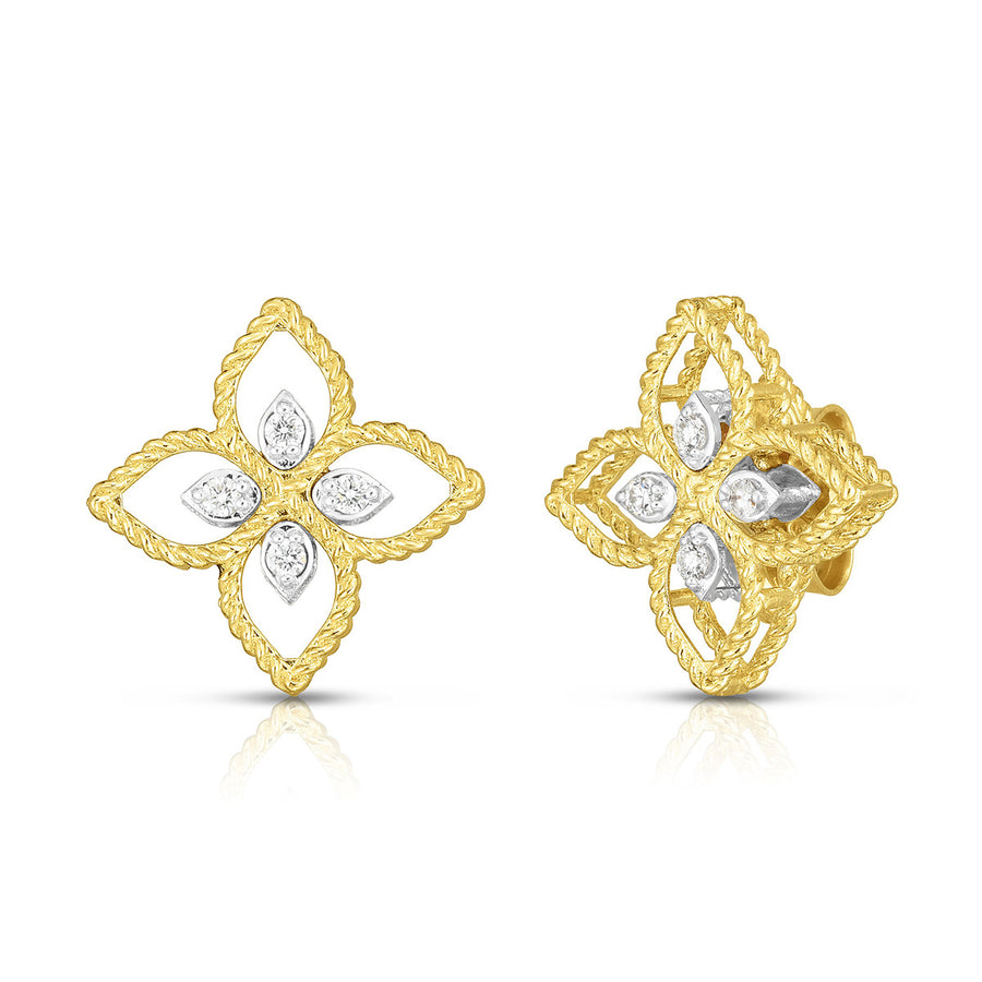 18K Principessa Small Diamond Stud Earrings