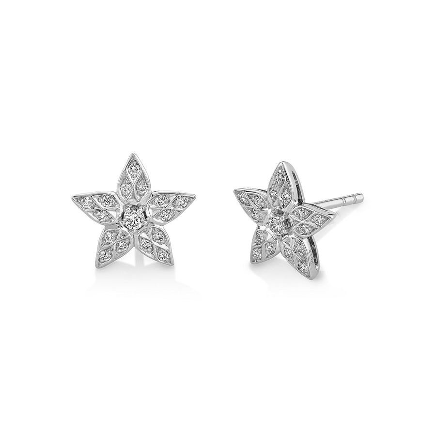 Lily Artisan Pave Diamond Stud Earrings