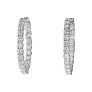 Inside Out Diamond Large Hoop Earrings