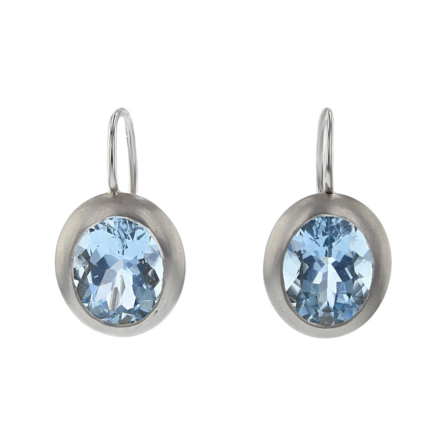 Aquamarine Dore Drop Earrings