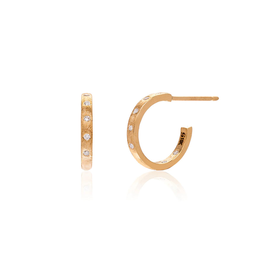 Dunes Diamond Mini Hoops
