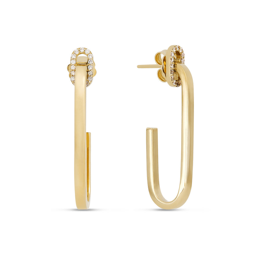 Navarra 18K Yellow Gold Diamond Earrings