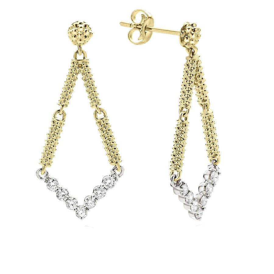 Petite Superfine Diamond Drop Earrings