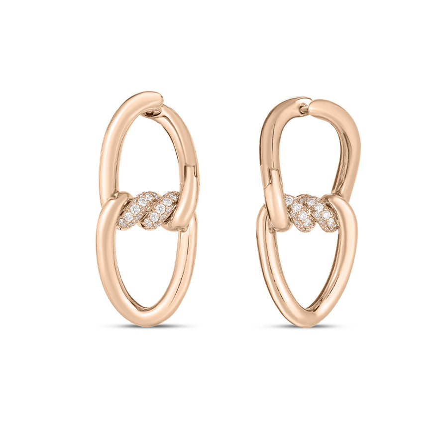 Cialoma 18K Rose Gold Diamond Earrings