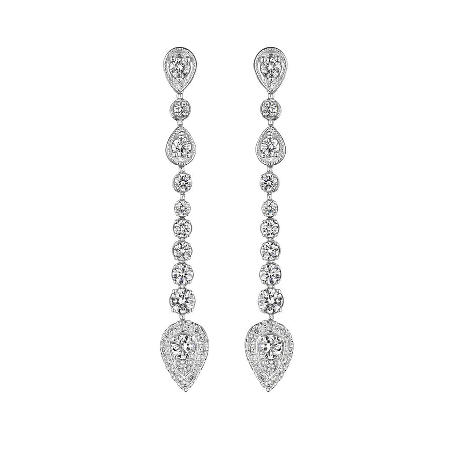 Pear Wave Earrings