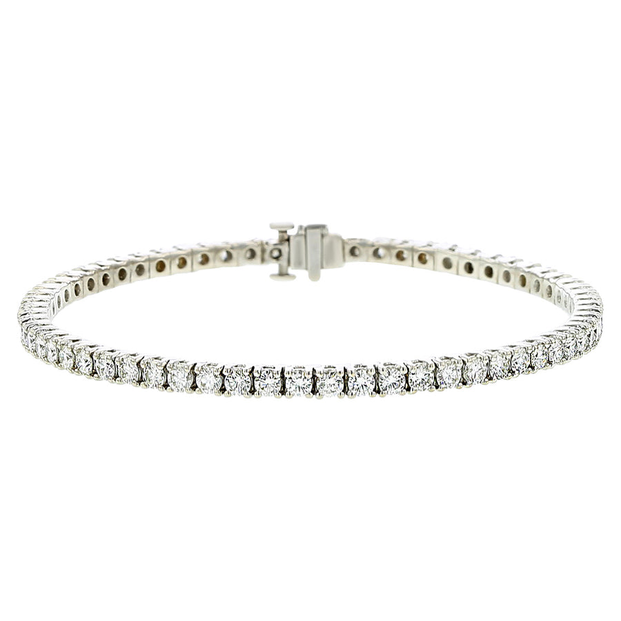 18K White Gold 7-Inch Diamond Tennis Bracelet