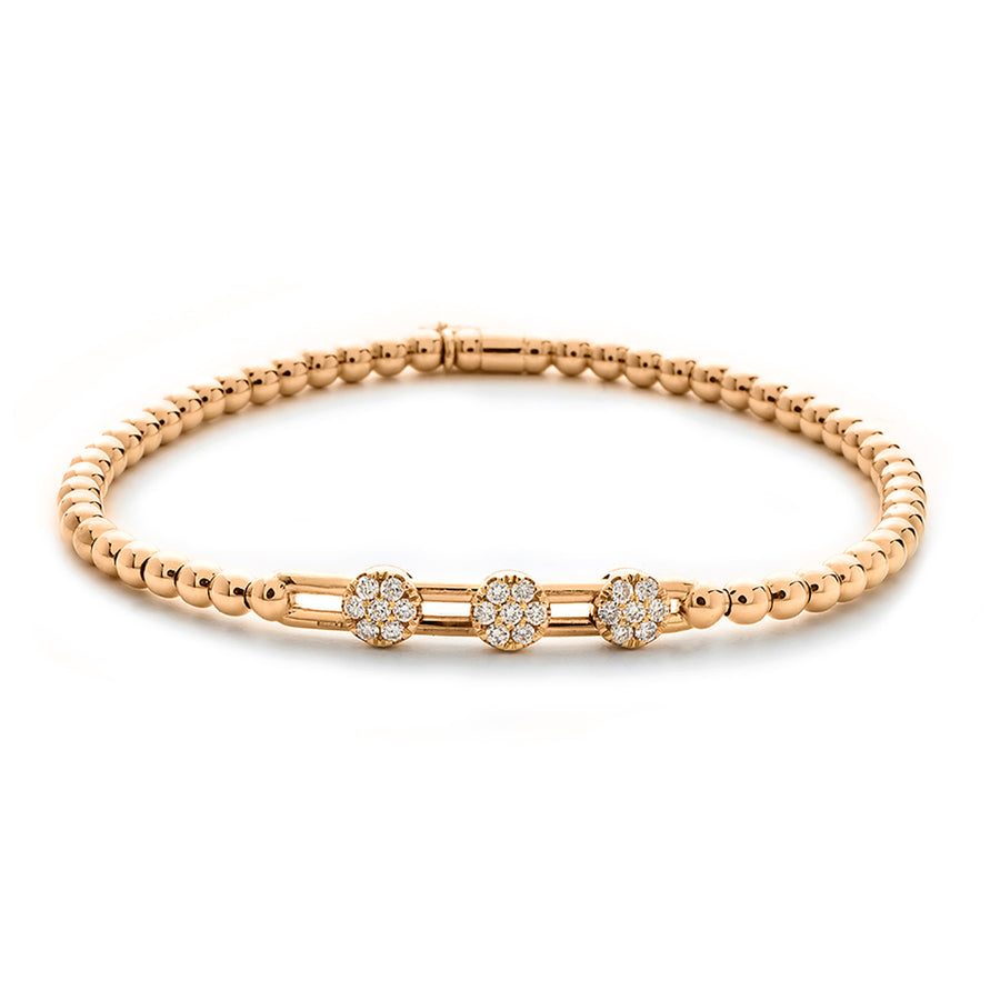 Tresore Stretch Bracelet with Flower Stations