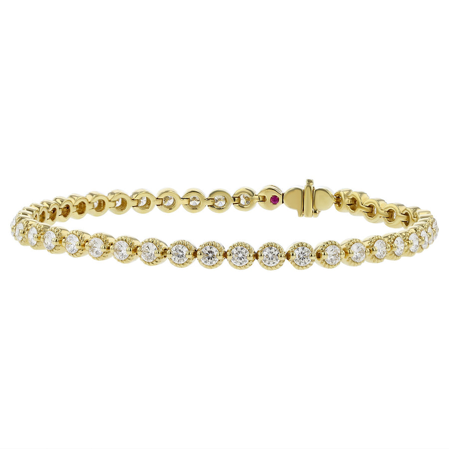 18K Yellow Gold Florentine Flexible Bracelet