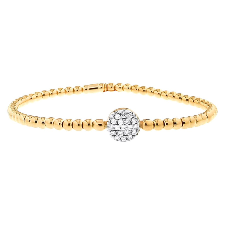 Tresore Stretch Bracelet with Diamond Disc