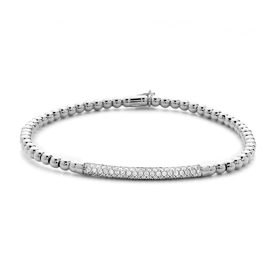 Tresore Stretch Bracelet with Diamond Bar