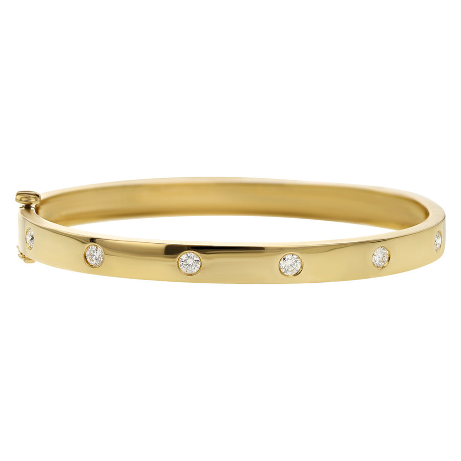 Moderne Deco Burnished Bangle