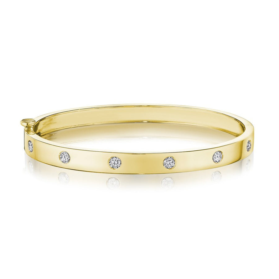 Moderne Deco Burnished Bangle