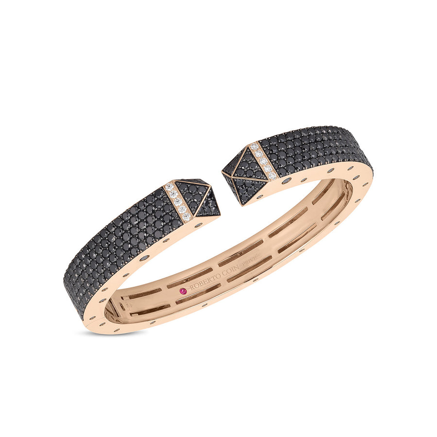 Sauvage Prive 18K Gold Black Diamond Bangle