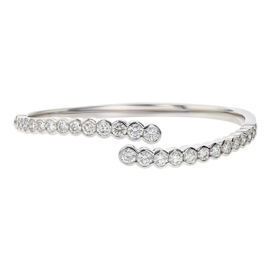 Diamond bypass bangle Clearance