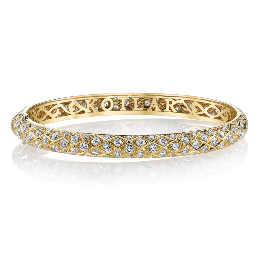 Artisan Pave Diamond Criss Cross Bangle