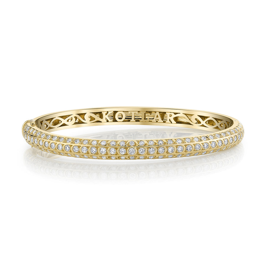 Halfway Artisan Pave Diamond Bangle