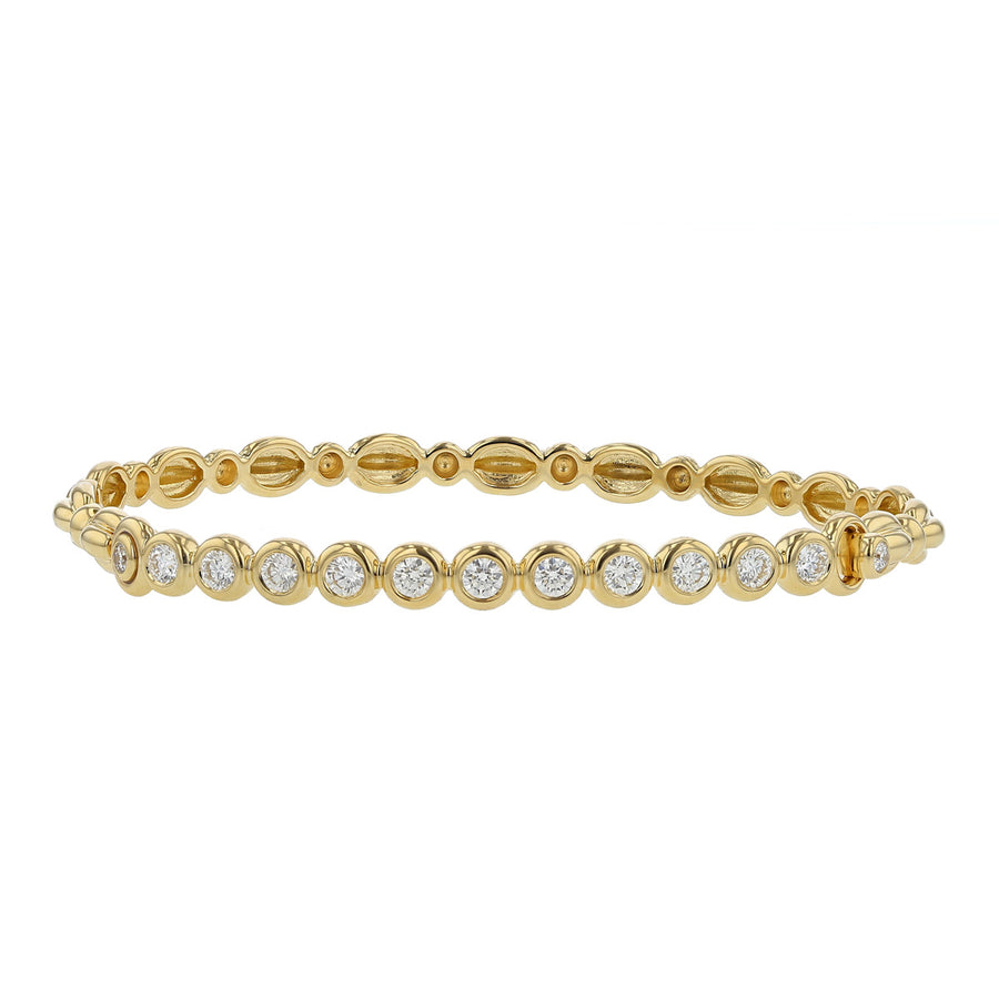 18K Yellow Gold Diamond Nutmeg Bracelet