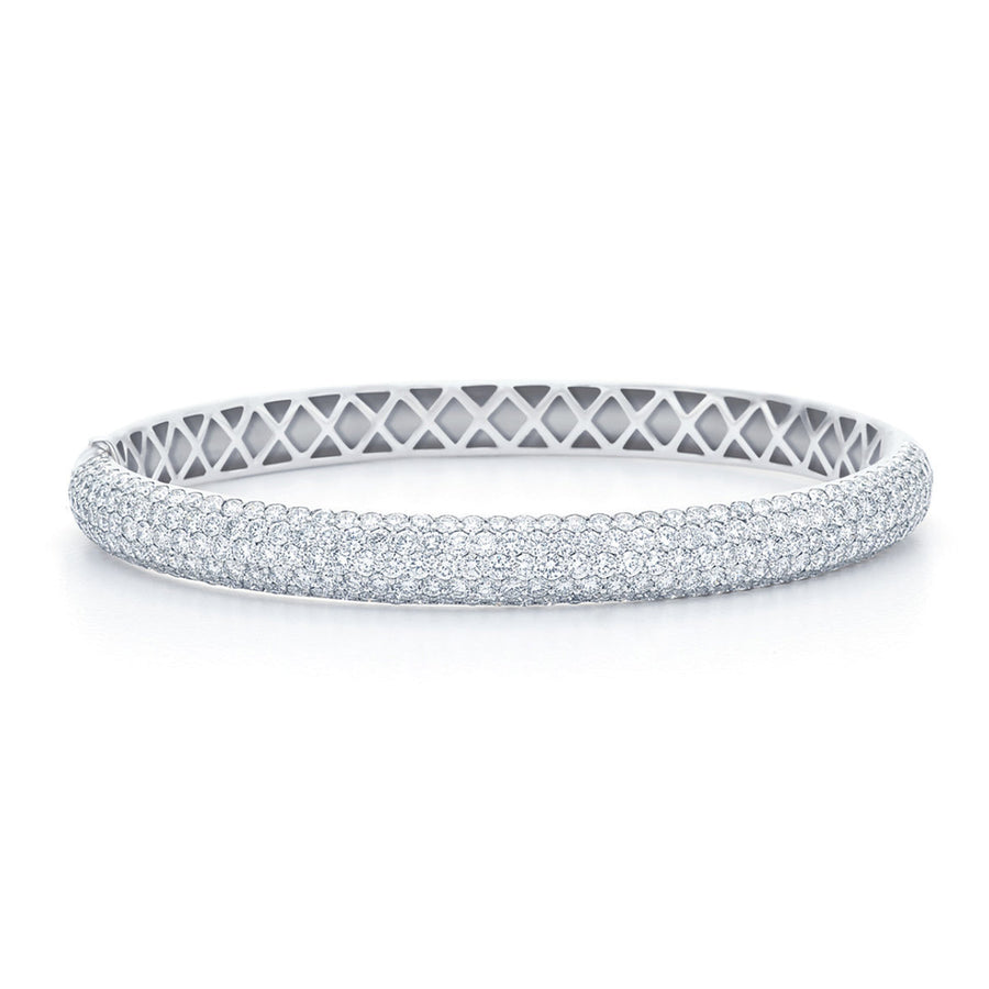 Five-Row Bangle with Pave Diamonds