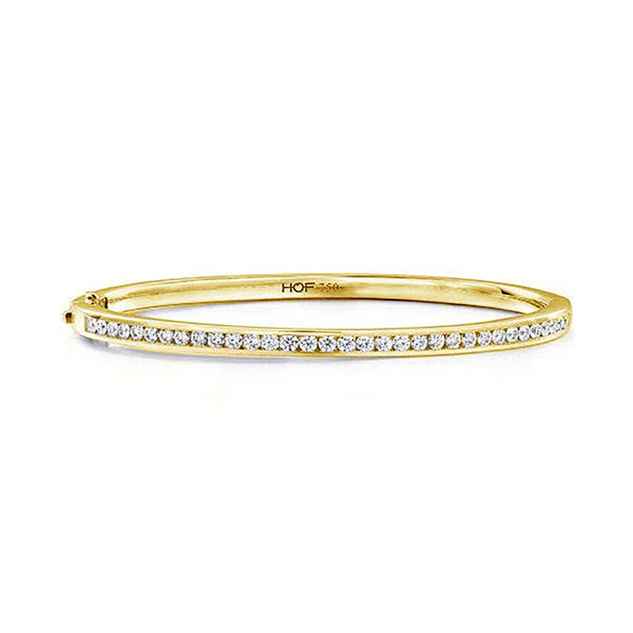 Channel Set Diamond Bangle