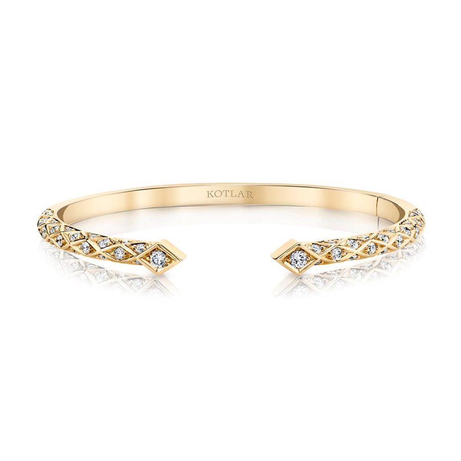 Criss Cross Artisan Pave Bangle