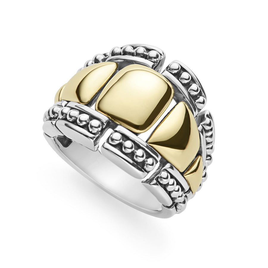 Gold Caviar Statement Ring