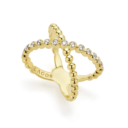 X Diamond Gold Ring | Sylvan\'s Jewelers