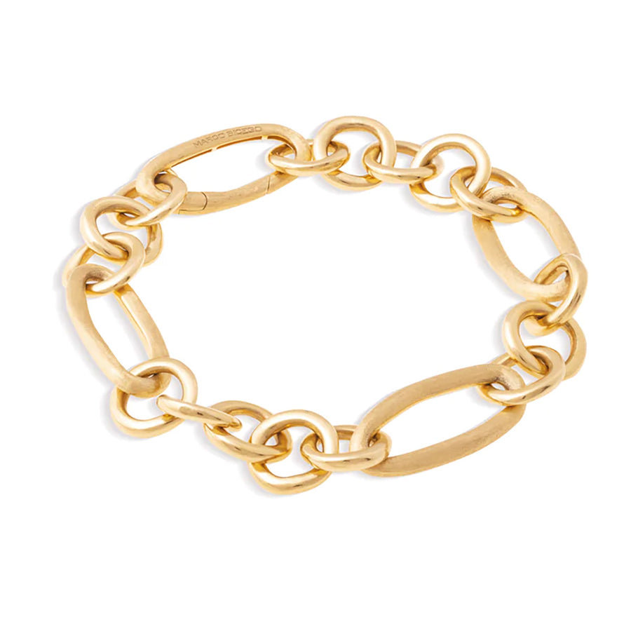 Jaipur Link Collection 18K Yellow Gold Mixed Link Bracelet