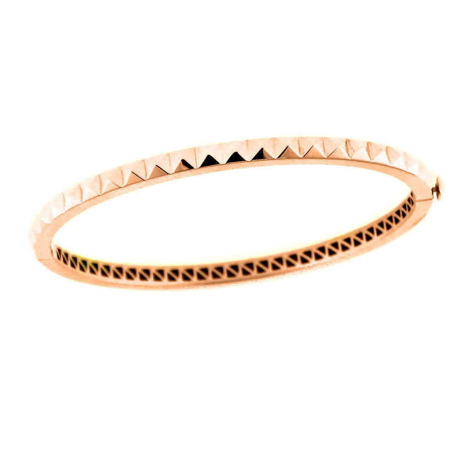 18K Rose Gold Obelisco Bangle Bracelet