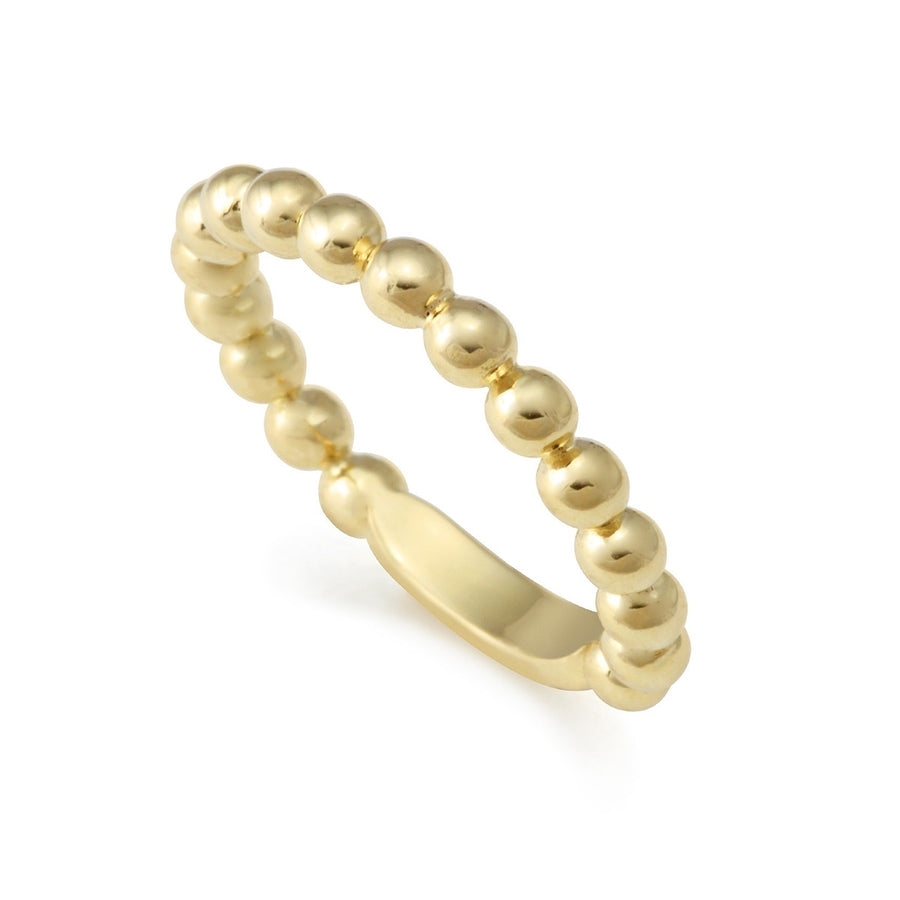Caviar Gold Stacking Ring