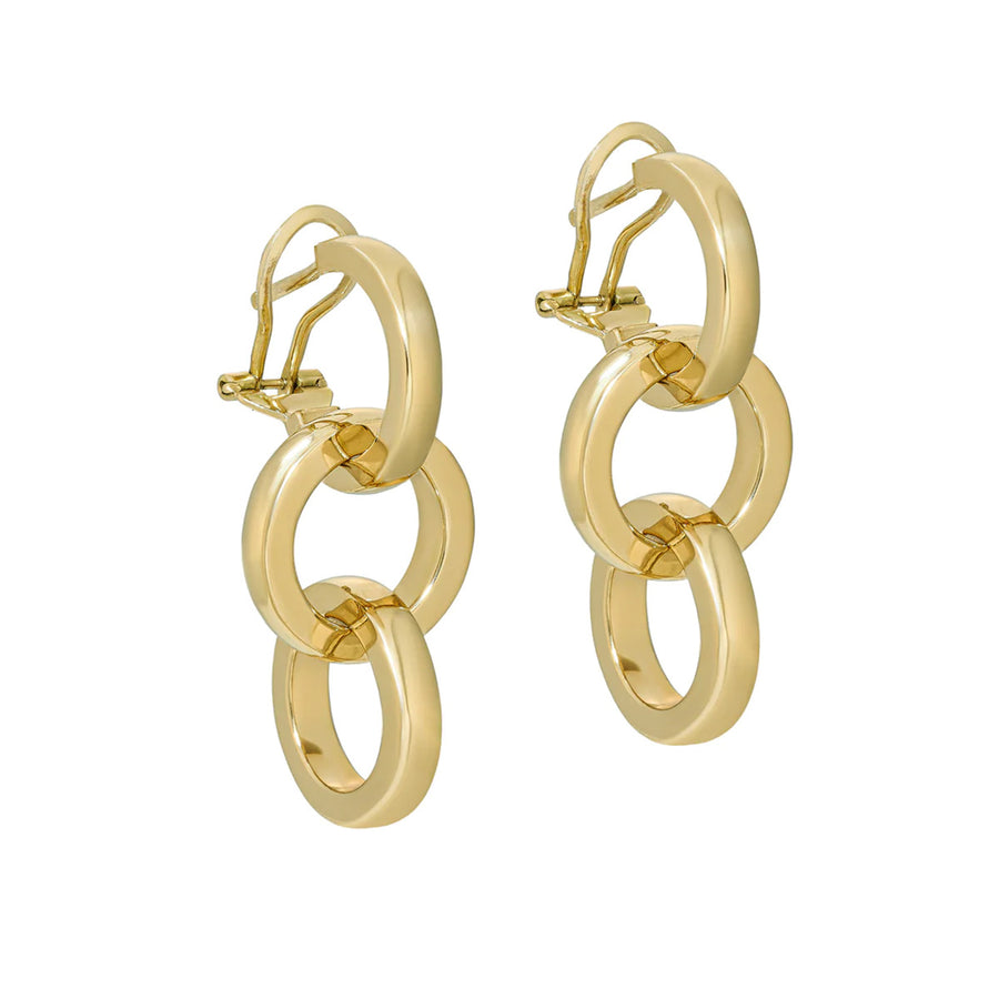Duetto Triple Earrings in 18K Yellow Gold