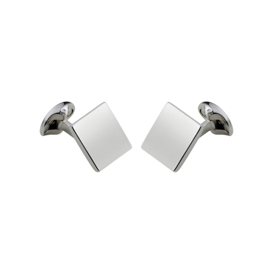 Sterling Silver Square Cufflinks with Springback