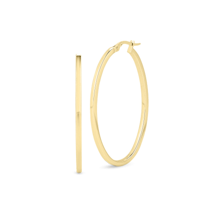 Large Oval Hoop Earrings