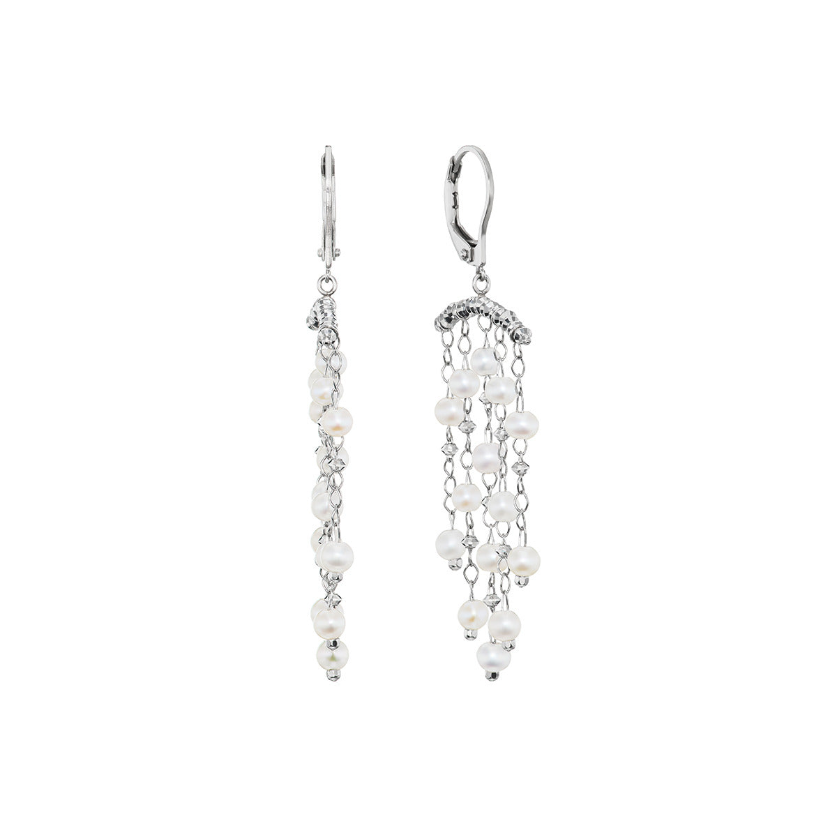 ●kindababy● swa pearl bar earring 51 SAVANNAH PEARL CZ DROP CLIP EARRINGS – NADRI