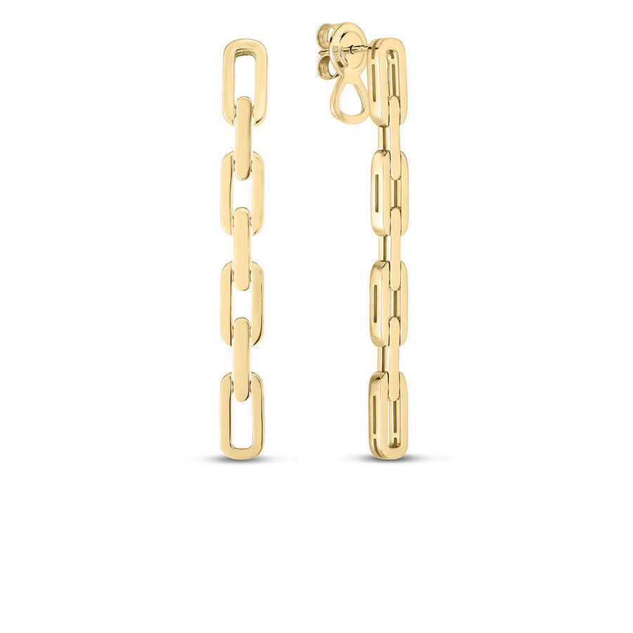 18K Yellow Gold Navarra 4-Link Drop Earrings