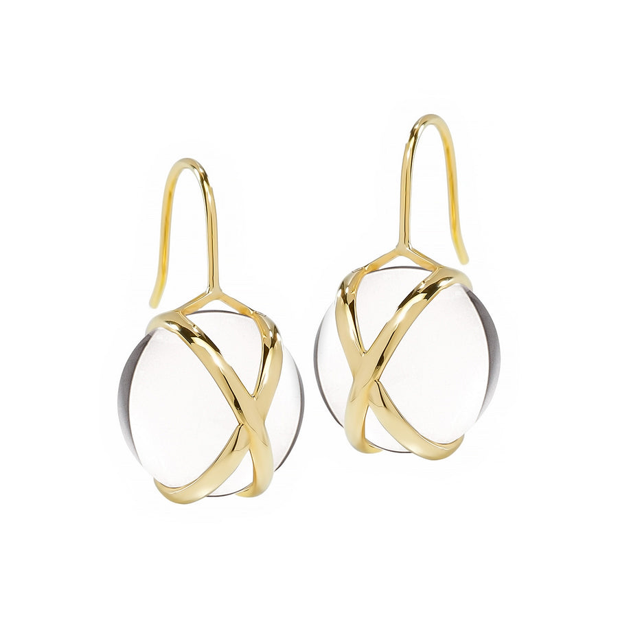 Prism Crystal Quartz Medium Earrings