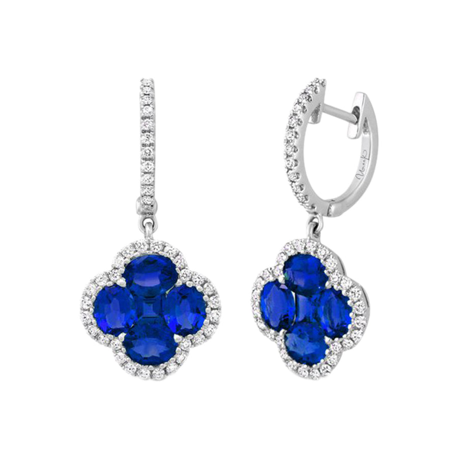 Sapphire and Diamond Earrings