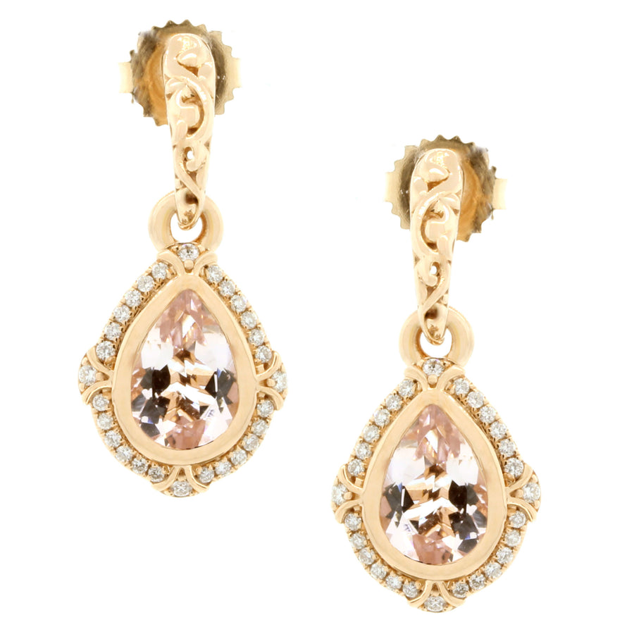 Pastel Morganite Ivy Earrings