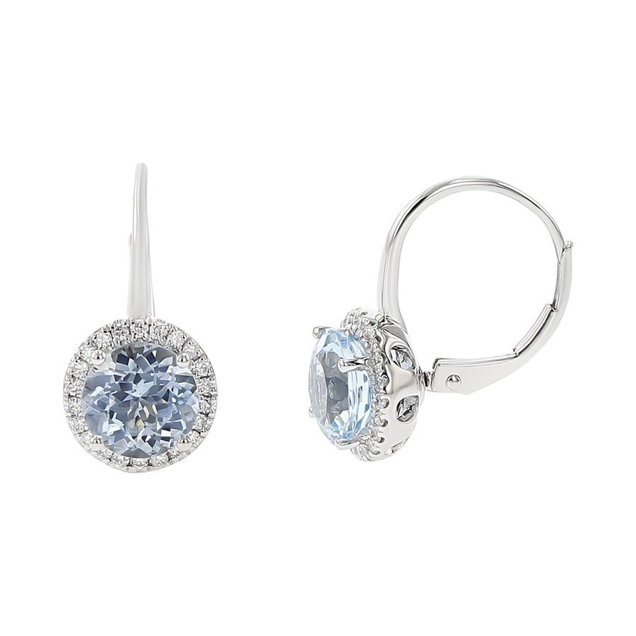 Pastel Diamond Petite Station Drop Earrings
