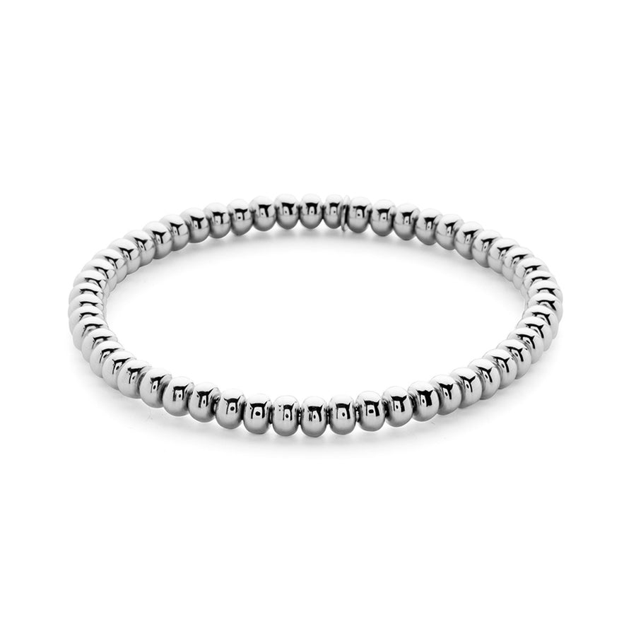 Tresore Beaded Stretch Bracelet in 18K White Gold