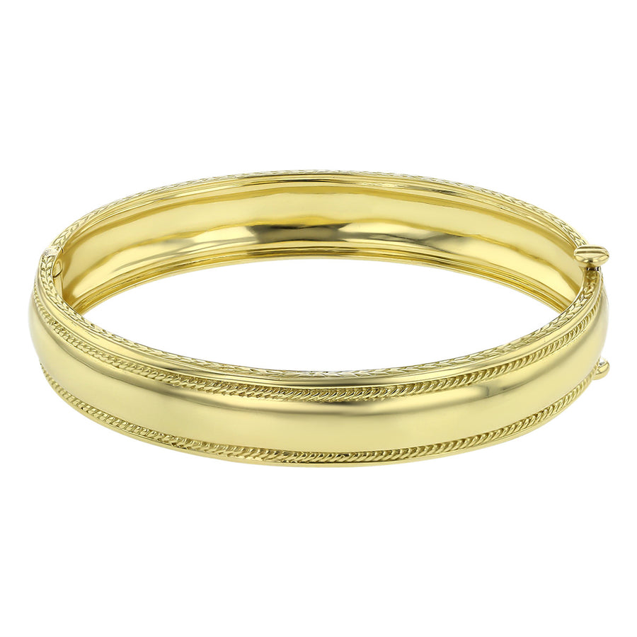 Wide Engravable Bangle Bracelet