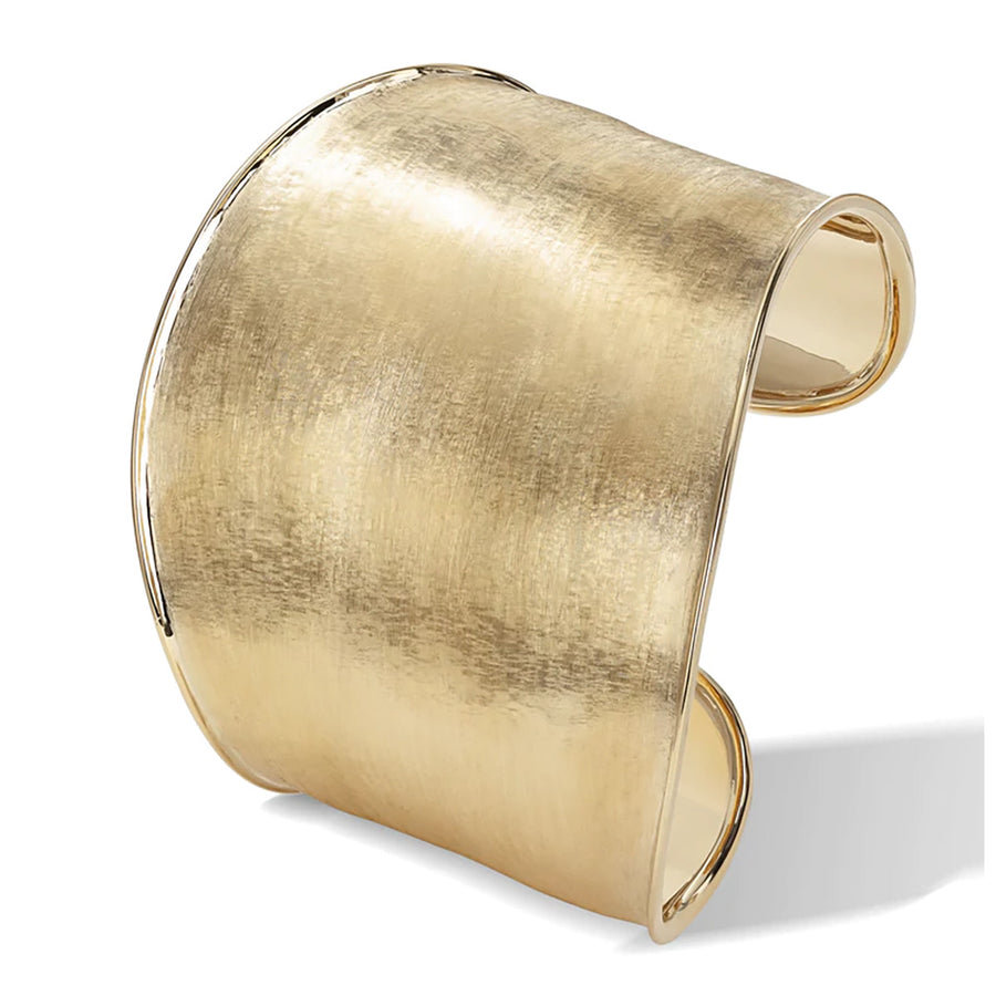 Lunaria Collection 18K Yellow Gold Wide Cuff