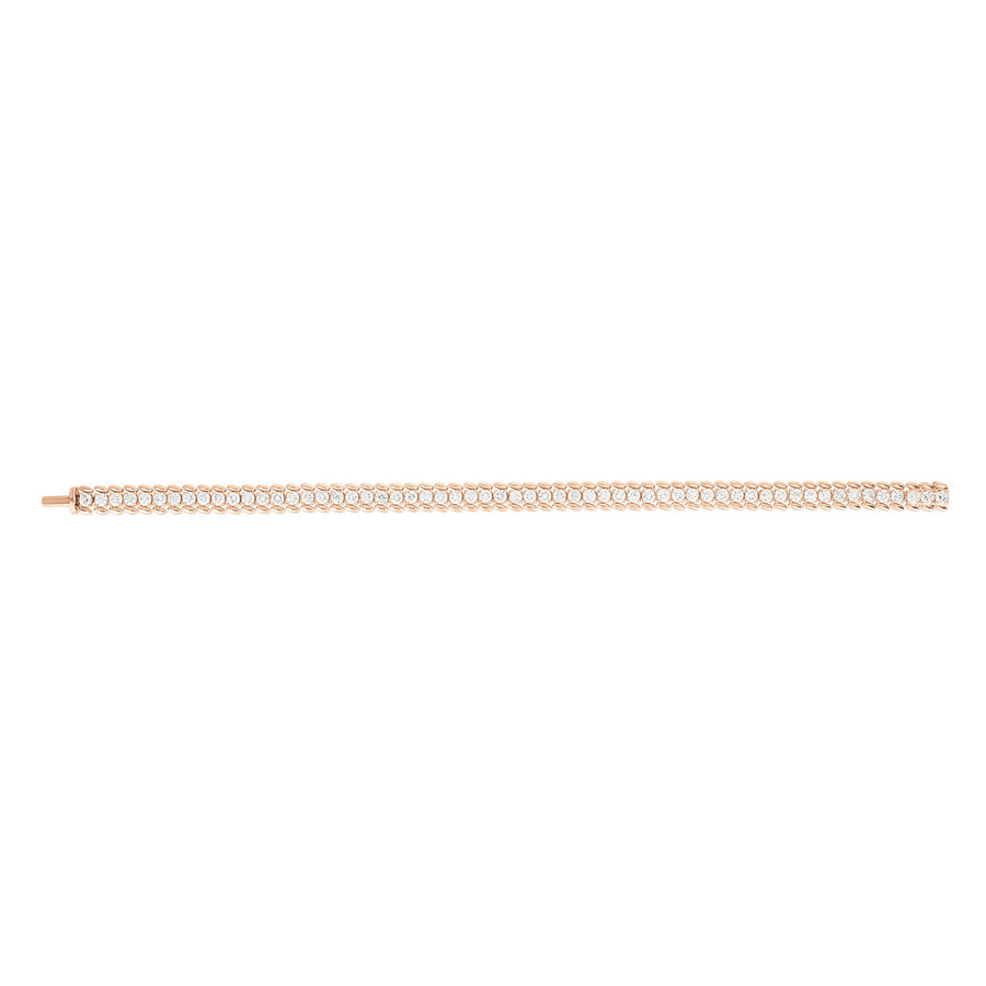 18K Rose Gold Classic Diamond Bracelet