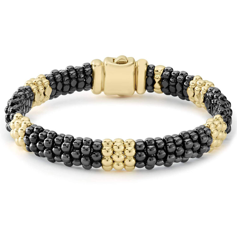 Black Caviar Beaded Bracelet