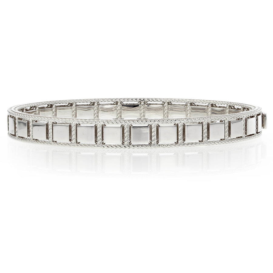18K Gold Roman Barocco Bangle