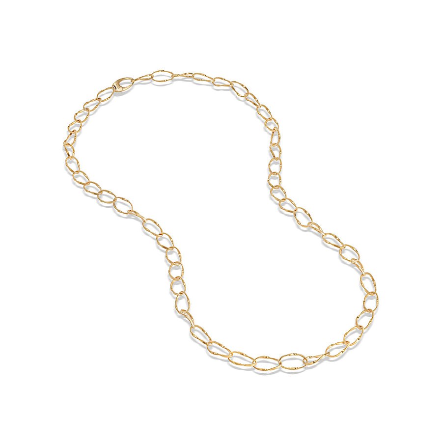 18K Yellow Gold Long Link Necklace