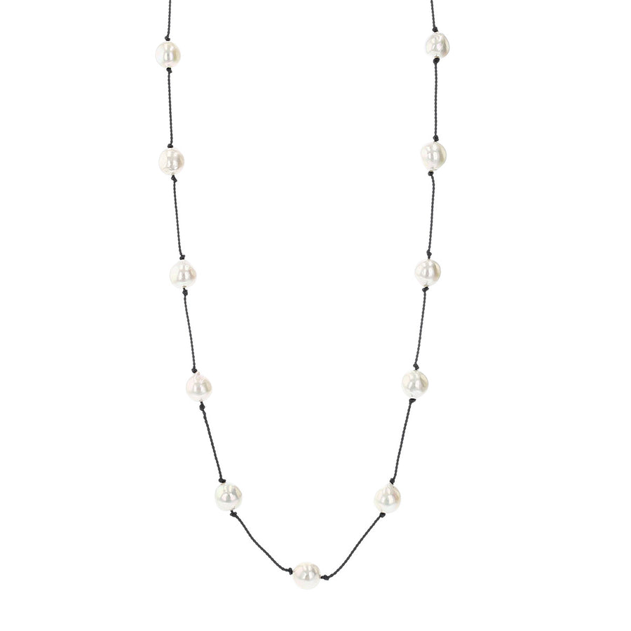 18-Inch Freshwater Pearl Tin Cup Necklace