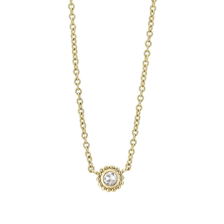 Small Rose Cut Diamond Necklace
