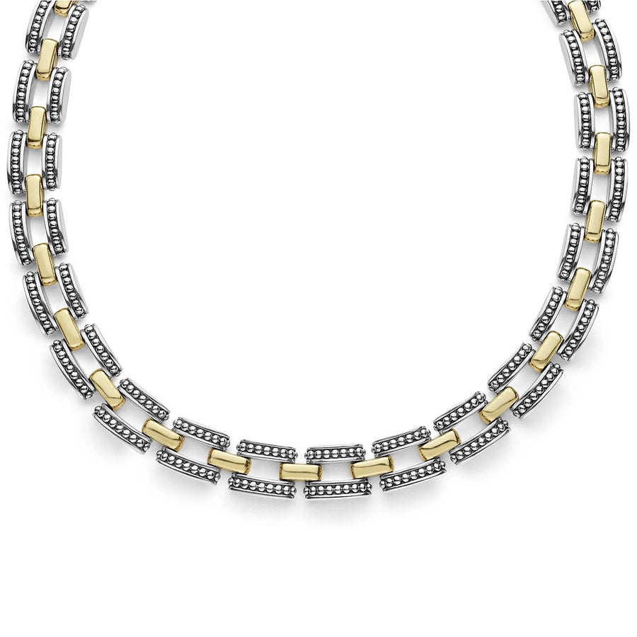 Gold Caviar Link Necklace